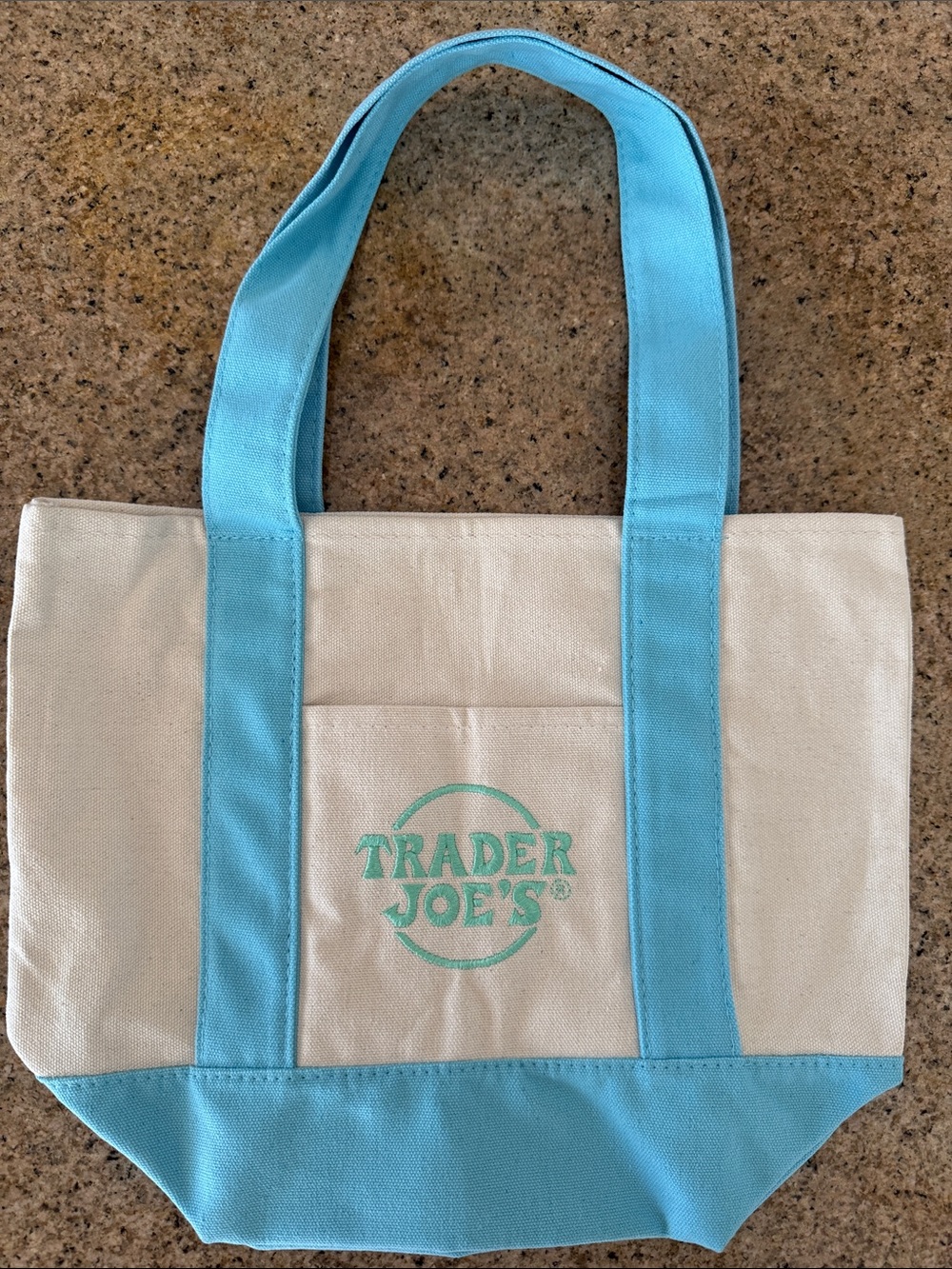 Trader Joe's Canvas Mini Tote Bag - Blue
Special release Spring 2025 NWOT